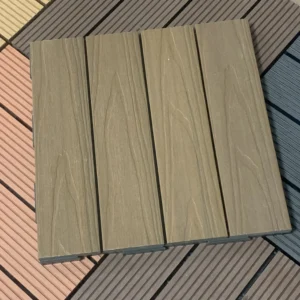 Solid Square Wood Grain Decking - 1