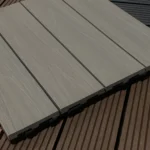 Solid Square Wood Grain Decking - 4