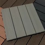 Solid Square Wood Grain Decking - 5